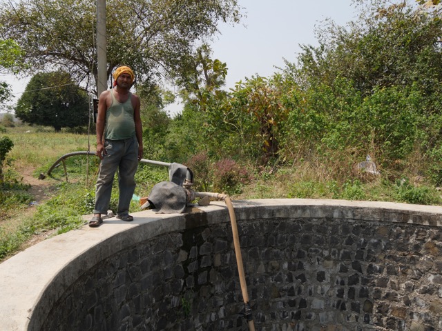 Farmer and his well